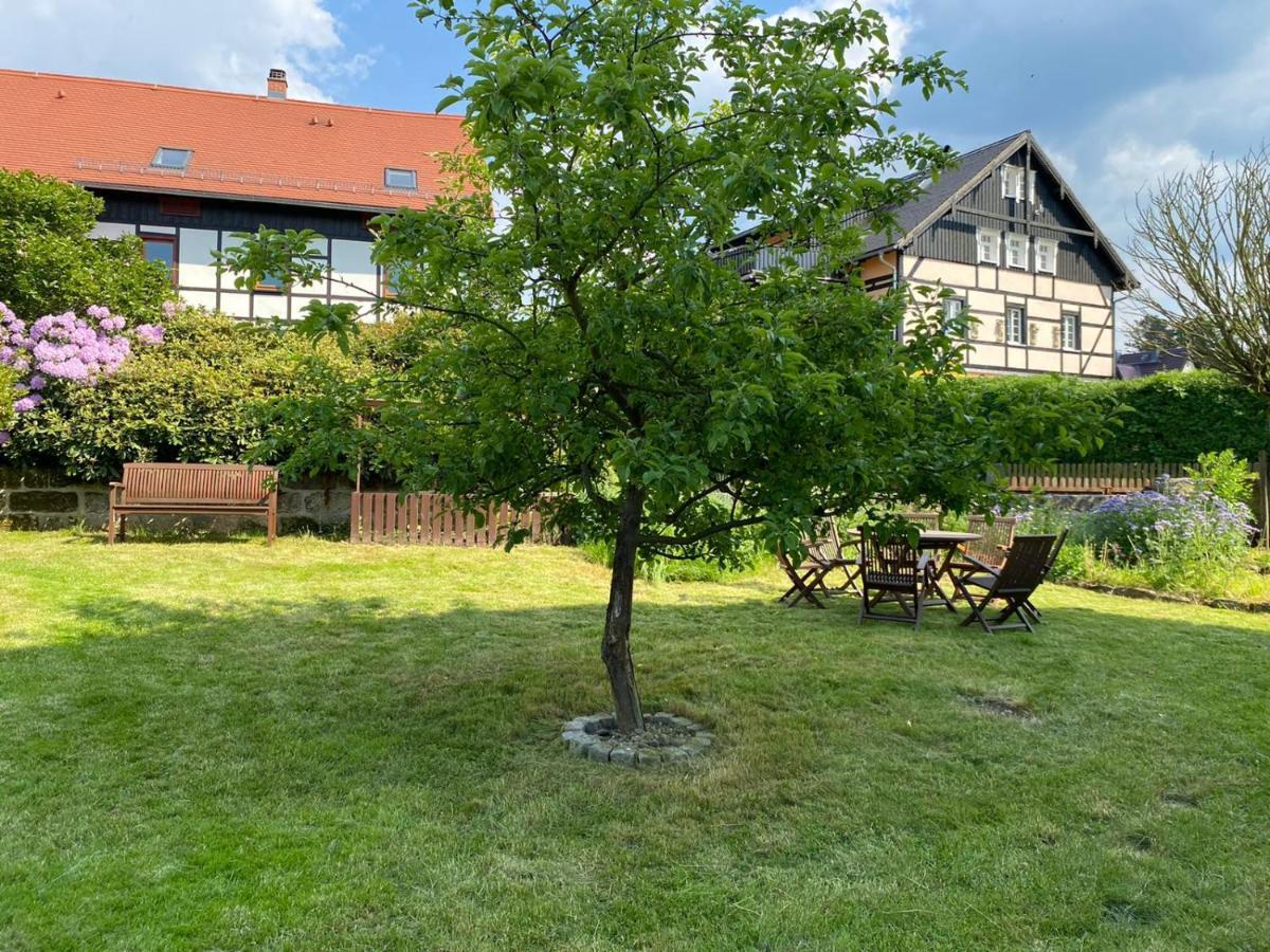 Urlaubsfreude Biedermann Haus GlücksStein Ferienwohnung Smaragd Bad Schandau Exterior foto